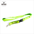 Lanyard de satén de doble capa personalizada con logotipo impreso